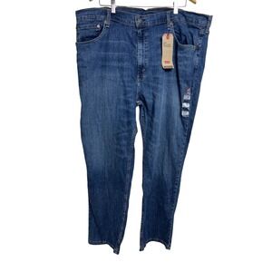 Levi's 559 Relaxed Straight Jeans Mens 44x32 Big Blue Stretch Denim New A30